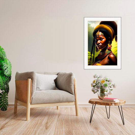 Portrait Tribal - Impression d'art en toile
