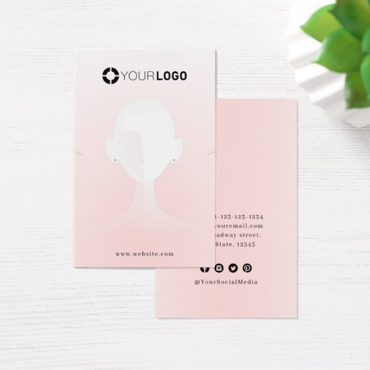 Portrait unique rose logo personnalisé écran d'ore (Bureau)