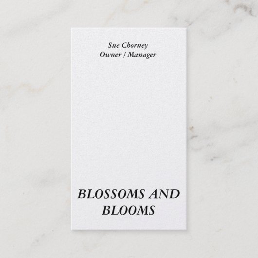 PORTRAIT  VISITEKAARTJES (Voorkant)