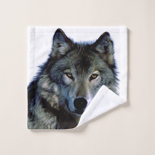 Portrait Wolf (Gant de toilette)