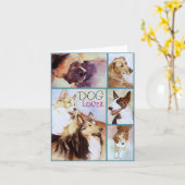 Portraits Amoureux de les chiens Cartes pour notes (Fleur jaune)