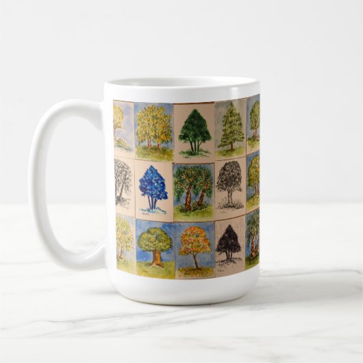 Portraits D'Arbres De Mug (Gauche)