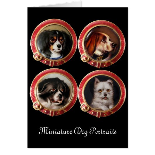 PORTRAITS DE CHIENS VICTORIENS MINIATURE (Devant)