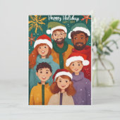 Portraits de famille festive : Cartes de fête (Debout devant)