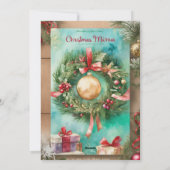 Portraits de famille festive : Cartes de fête (Dos)