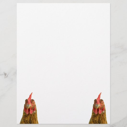 Portraits de poulet sur papier (Devant)