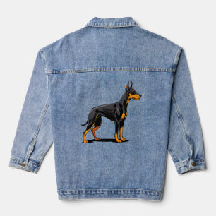 Portraits d'un chien doberman tête vue de face