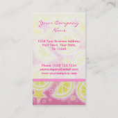 Portratt rose de rayure de carte de visite de (Dos)