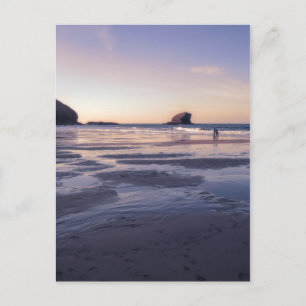 Portreath sunset briefkaart