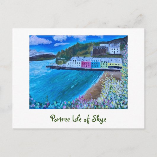 Portree Isle of Skye Briefkaart (Voorkant)
