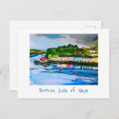 Portree Isle of Skye Scotland peinture Carte posta (Devant / Derrière)
