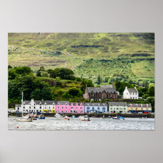 Portree op het eiland Skye Poster