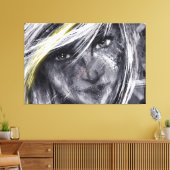 Portret art canvas afdruk (Insitu (Woonkamer))