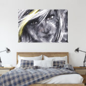 Portret art canvas afdruk (Insitu (Slaapkamer))