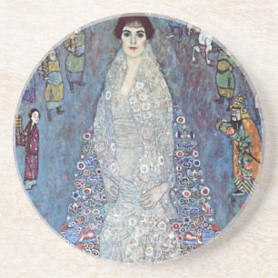 Portret barones Elisabeth Bacchofen Echt, Klimt Zandsteen Onderzetter
