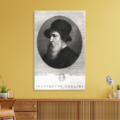 Portret Benvenuto Cellini gegraveerd door Canvas Afdruk (Insitu (Woonkamer))