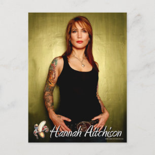 Portret Briefkaart - Hannah Aitchison on Green