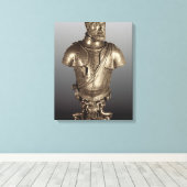 Portret bust canvas afdruk (Insitu (Houten vloer))