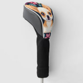 Portret Chihuahua Schattige Golfheadcover (Schuin)