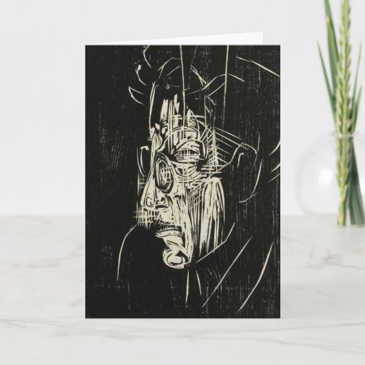 Portret Edmund Schaeffer | Albert Müller Kaart (Voorkant)