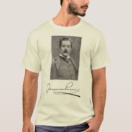 Portret en handtekening van Giacomo Puccini T-shirt