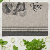  portret Engelse Bulldog Theedoek (Gevouwen)