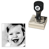 Portret Face Photo Craft Rubberstempel (Gestempeld)