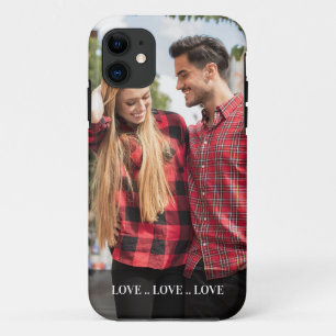 Portret Foto Liefde Liefde Liefde Op Maat iPhone 11 Hoesje