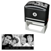 Portret foto-terugzendadres  zelfinktende stempel (In situ)