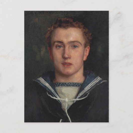 Portret Frederick Brewer op Tuke Briefkaart (Voorkant)