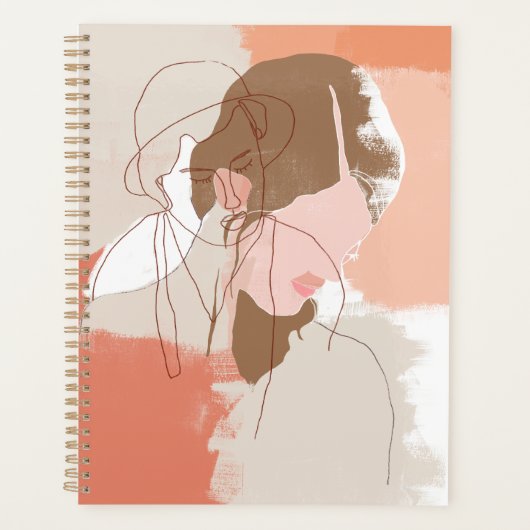 Portret geverfd contour Vrouw Planner (Voorkant)