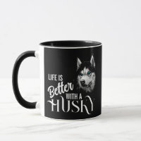 Portret Head Siberian Husky met blauwe ogen