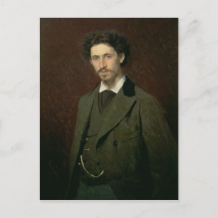Portret Ilya Efimovich Repin, 1876 Briefkaart