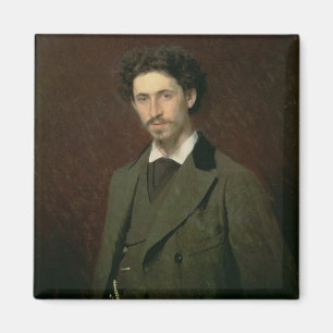 Portret Ilya Efimovich Repin, 1876 Magneet