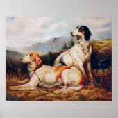 Portret jachthonden poster (Voorkant)
