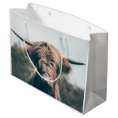 Portret koe Highland Groot Cadeauzakje (Achterkant Gekanteld)