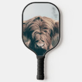 Portret koe Highland Pickleball Paddle (Achterkant)