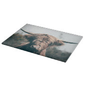 Portret koe Highland Snijplank (Hoek)