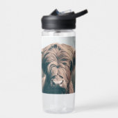 Portret koe Highland Waterfles (Links)