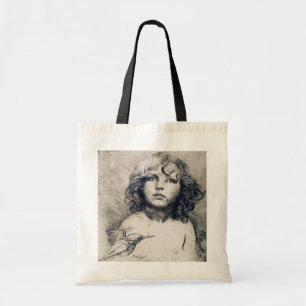 Portret (koperdruk), Alphonse Mucha Tote Bag