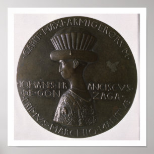 Portret-medaille met Gianfrancesco Gonzaga (13) Poster
