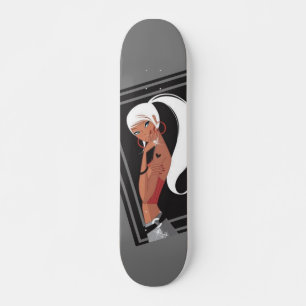 Portret meisje skateboard