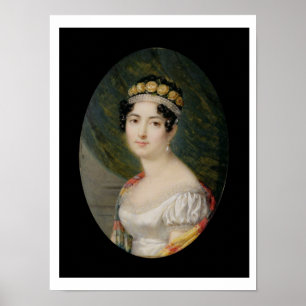 Portret Miniatuur van de Empress Josephine (1763- Poster