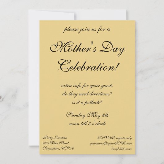 portret moeder en kind kaart (Achterkant)