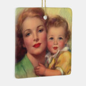  portret moeder en kind keramisch ornament (Rechts)