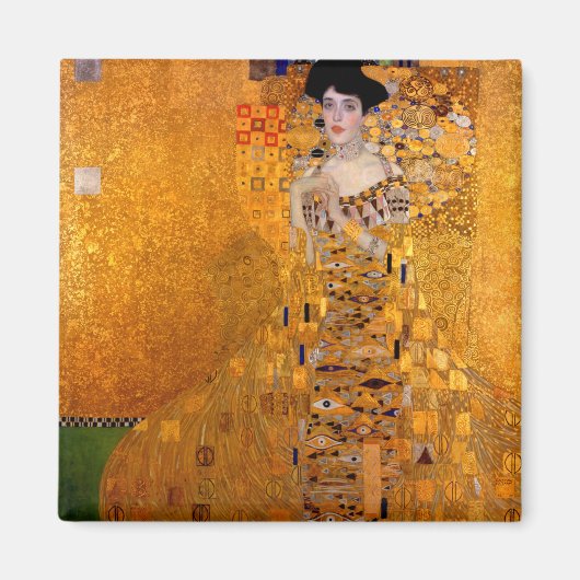 Portret of Adele Bloch-Bauer I, 1907 by Klimt Magneet (Voorkant)