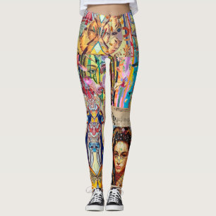 PORTRET ONTWERPER COLLAGE LEGGINGS