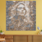 Portret op het strand canvas afdruk (Insitu (Woonkamer))