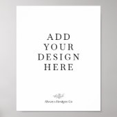 Portret Poster afdrukken (Voorkant)