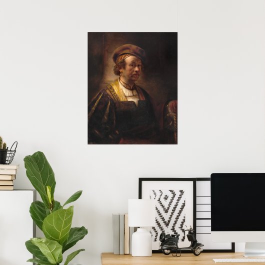 Portret - Poster met Rembrandt Fine (Thuiskantoor)